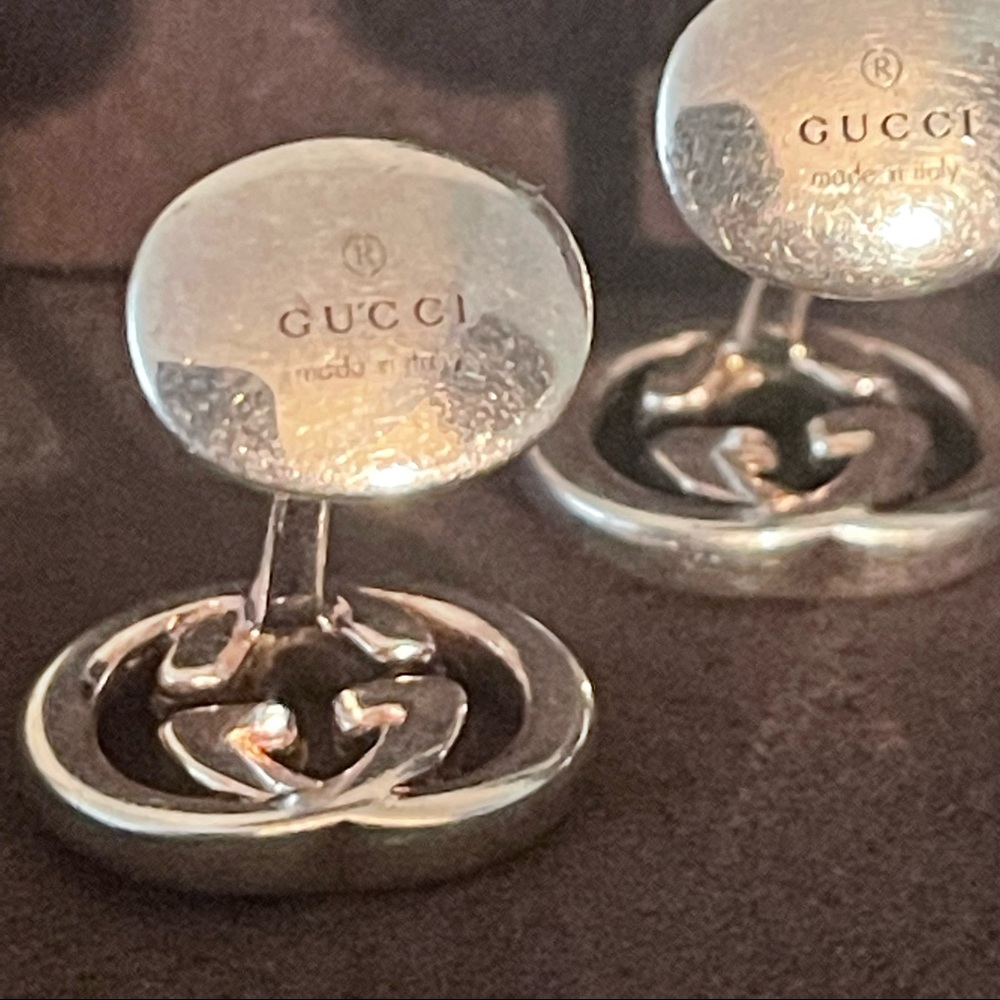 Gg Interlocking Gucci Cufflinks - image 2
